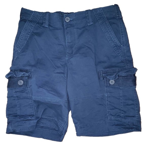 NWT Cargo Shorts 46‎ Navy Blue Above the Knee 10" Inseam Mens Stretch Utility - Picture 4 of 7
